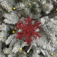 Christmas decoration Snowflake Frost - red