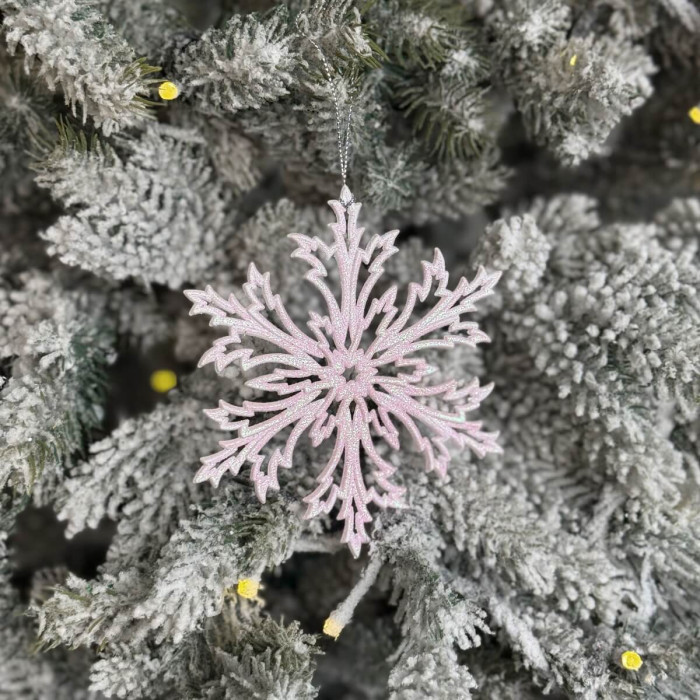 Christmas decoration Snowflake Frost - pink
