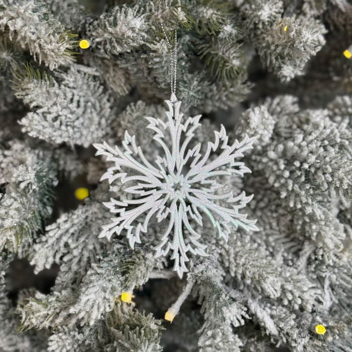 Christmas decoration Snowflake Frost - sky blue