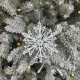 Christmas decoration Snowflake Frost - sky blue