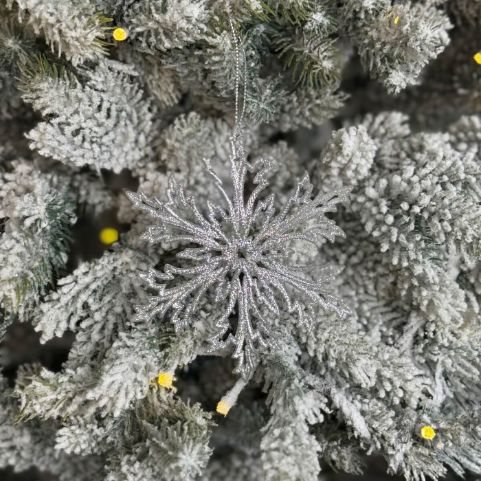 Christmas decoration Snowflake Frost - silver