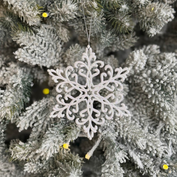 Christmas decoration Snowflake Crystal - white