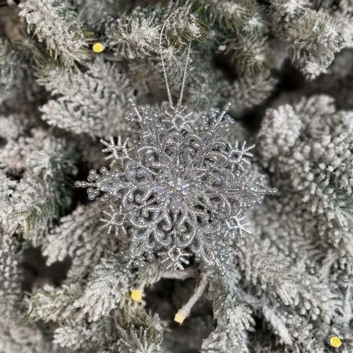 Christmas decoration Snowflake Classic three-dimensional - silver