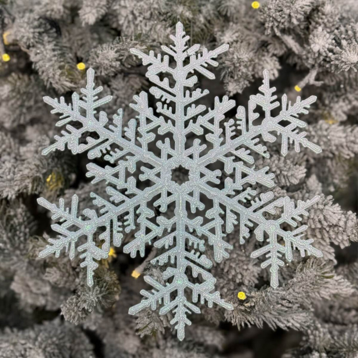 Christmas decoration Snowflake 25 cm - sky blue
