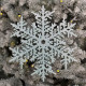 Christmas decoration Snowflake 25 cm - sky blue