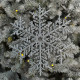 Christmas decoration Snowflake 25 cm - silver