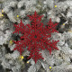 Christmas decoration Snowflake 20 cm - red