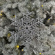 Christmas decoration Snowflake 20 cm - silver