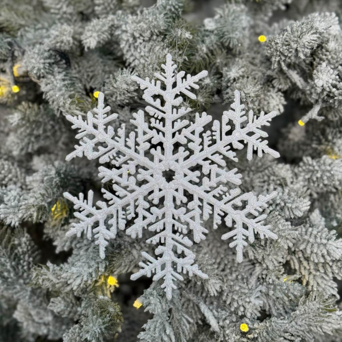 Christmas decoration Snowflake 20 cm - white