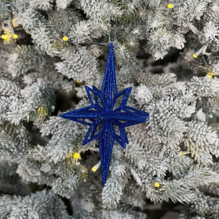 Прикраса новорічна Ромб малий - синій