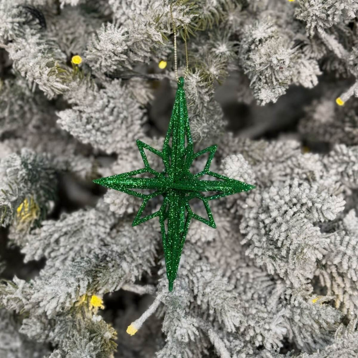 Прикраса новорічна Ромб малий - зелений