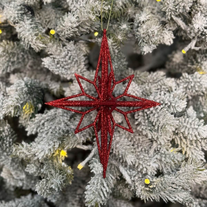 Christmas decoration Large Rhombus - red