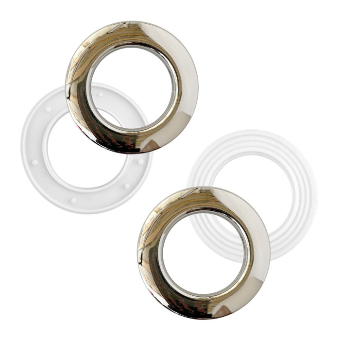 Люверс для штор 35 мм Срібло блиск 10шт.