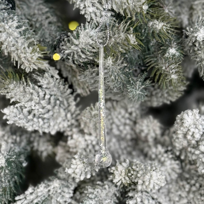 Прикраса новорічна Крапелька 10см - діамант