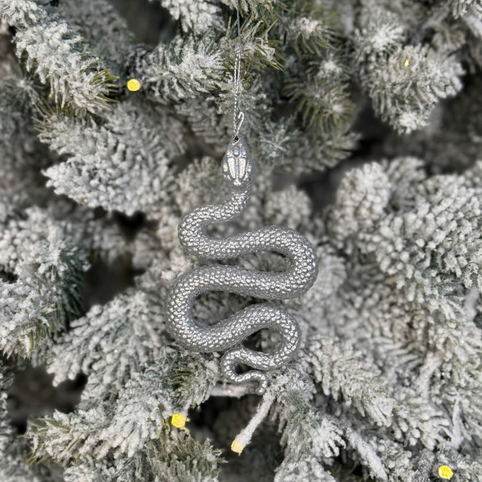 Christmas tree decoration Snake silver