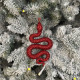 Christmas tree decoration Snake red