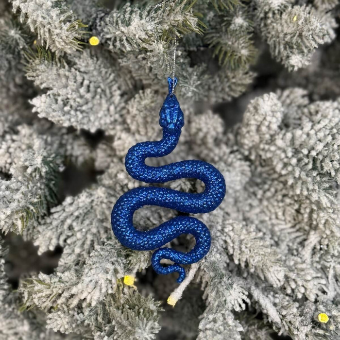 Christmas tree decoration Snake navy blue