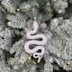 Christmas tree decoration Snake white