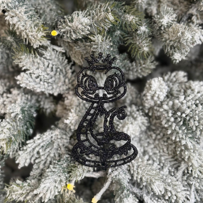 Christmas decoration Snake - black