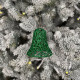 Christmas decoration Bell Openwork - green