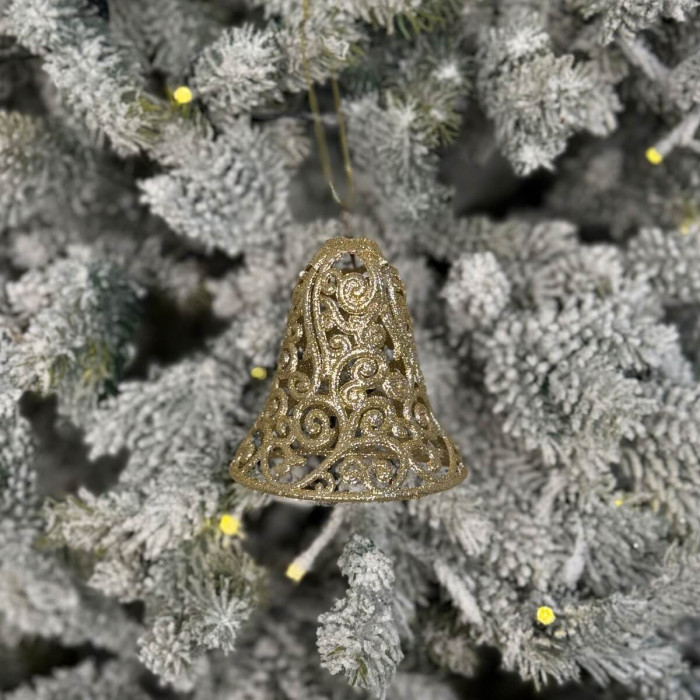 Christmas decoration Bell Openwork - gold