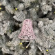 Christmas decoration Bell Openwork - pink
