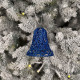 Christmas decoration Bell Openwork - navy blue