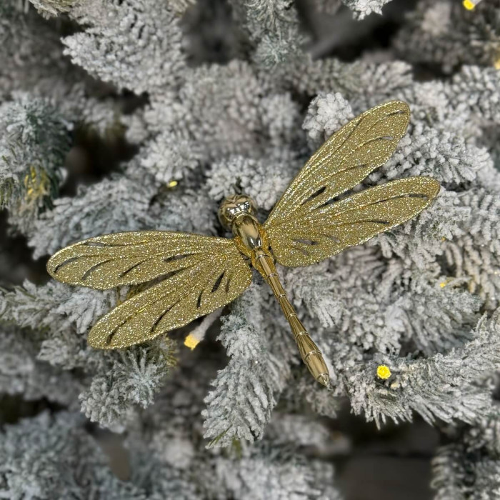 Прикраса новорічна Бабка велика - золота
