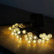 Outdoor string lights "Ball" 4.7 m, on the solar panel (art. 1172)