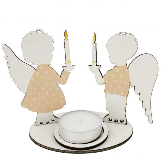 Little angels with a candlestick