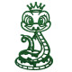 Christmas decoration Snake - green