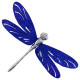Christmas tree decoration Dragonfly small navy blue