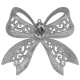 Christmas decoration silver Bow