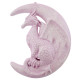 Christmas tree decoration Dragon on the Moon - pink