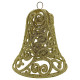 Christmas decoration Bell Openwork - gold