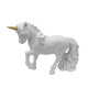 Новогоднее украшение Единорог-1 белый