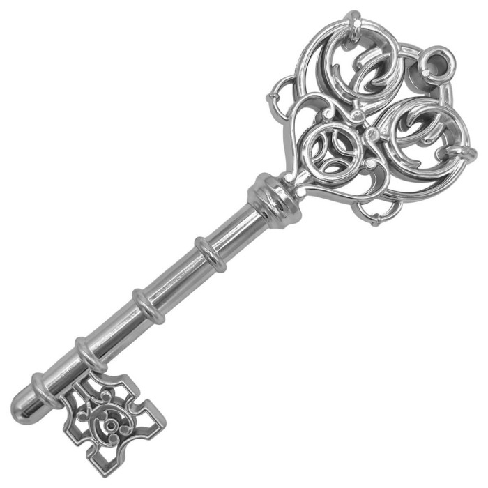 Прикраса новорічна Ключик - Срібло блиск