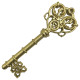 Прикраса новорічна Ключик - золотий