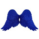 Прикраса новорічна Крила великі - сині