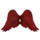 Прикраса новорічна Крила великі - червоні
