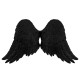 Прикраса новорічна Крила великі - чорні