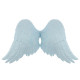 Новогоднее украшение Крылья большие - голубые
