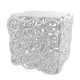 Christmas decoration Openwork Square - white