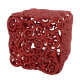 Christmas decoration Openwork Square - red