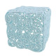 Christmas decoration Openwork Square - sky blue