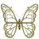 Прикраса новорічна Метелик малий - золотий
