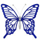 Новогоднее украшение Бабочка мини - синяя
