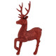 Прикраса новорічна Олень Благородний малий - червоний