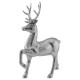 Прикраса новорічна Олень Благородний малий - срібний
