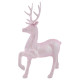 Прикраса новорічна Олень Благородний малий - рожевий
